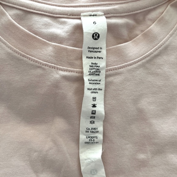 lululemon athletica Short Sleeve Tees - Black, Pink, Gray, White - Picture 2 of 4